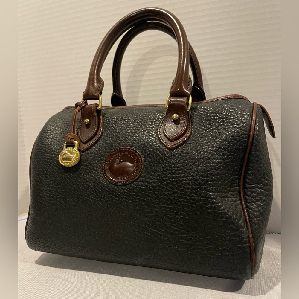 Dooney & Bourke Black and Brown Satchel